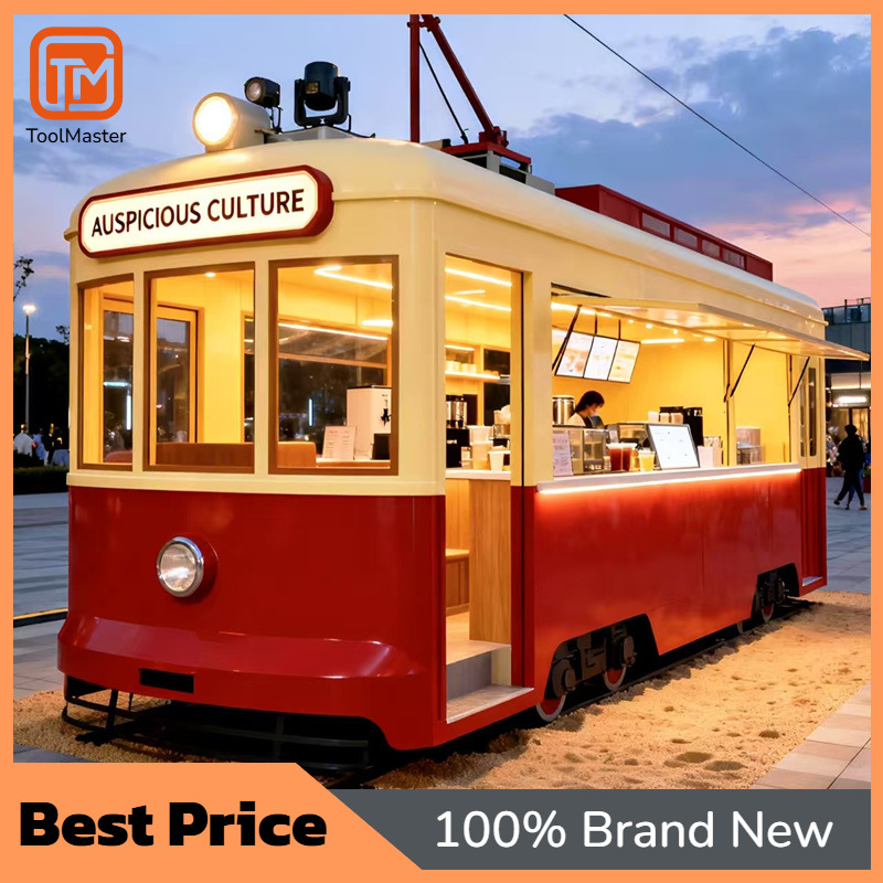 Food Snacks Business - 【Yeni Tasarım】Avrupa Vintage Tram Gıda Arabası,