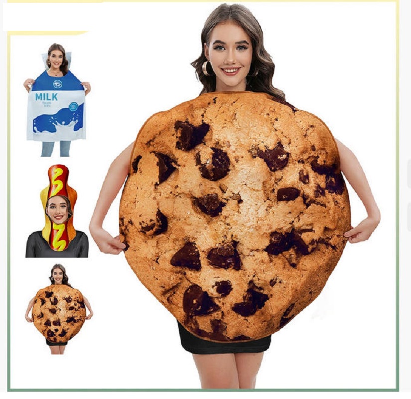 Matcha Cookie Box - Süt Kutusu Kurabiye Cosplay Kostümü Cadılar