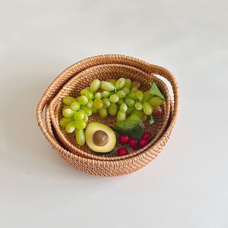 Food Snacks With Fiber - Vietnam Rattan Meyve Tabağı Ekmek Atıştırmalık