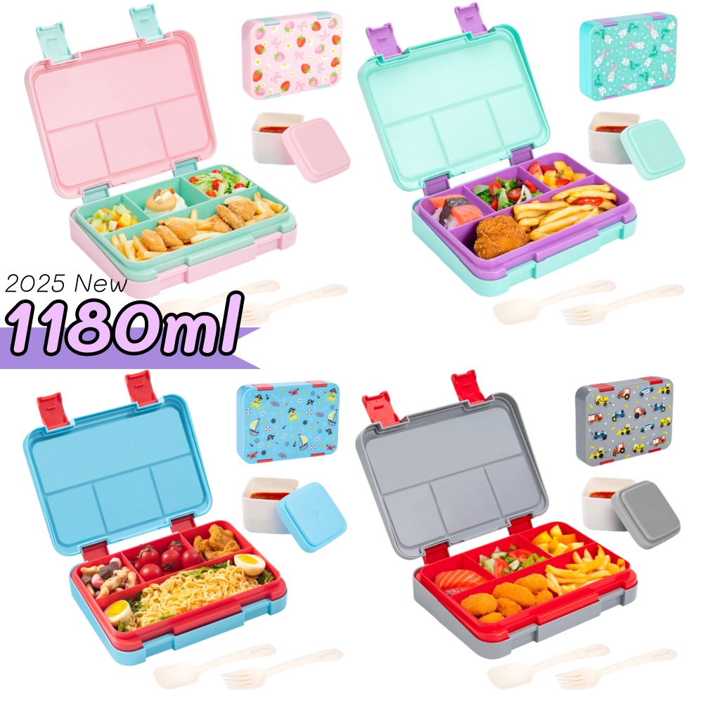 Food Prep Snacks - 40 oz Karikatür Desen Bento yemek