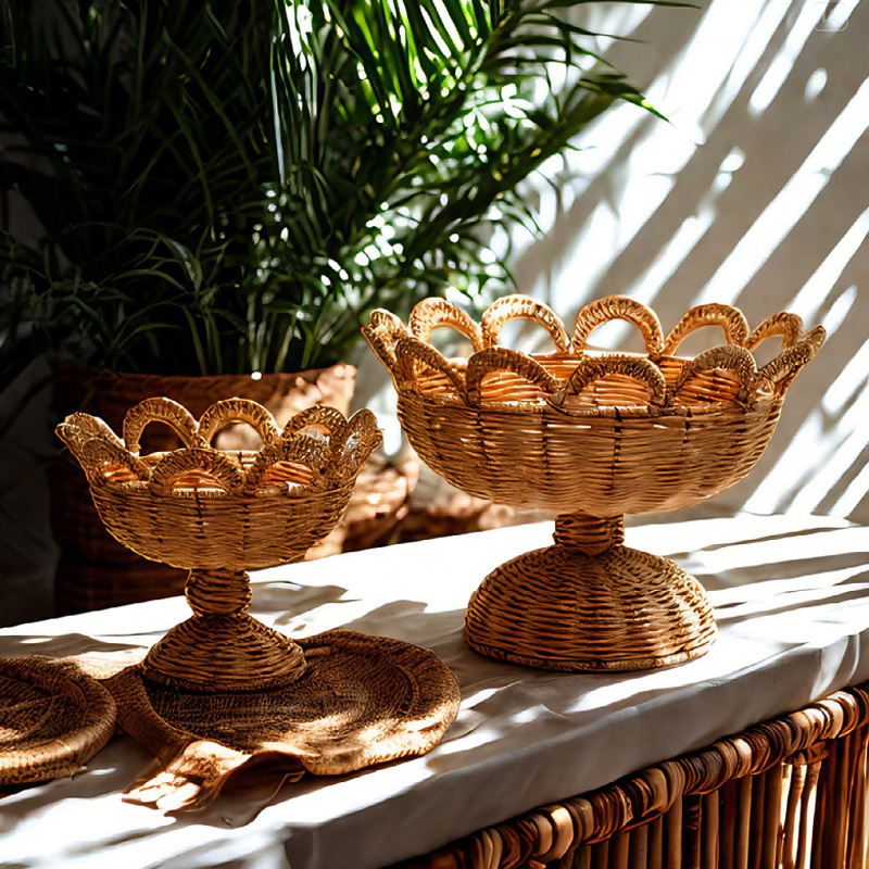 Food Snacks With Fiber - Rattan Kaide meyve kasesi High End