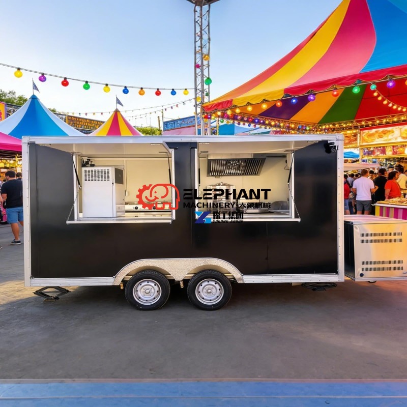 Food Snacks Business - Paslanmaz Çelik Çok Amaçlı Mobil Yiyecek