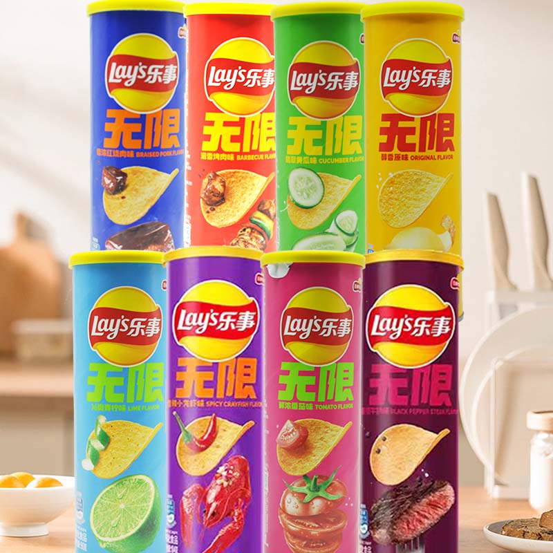 Food Snacks To Eat - Lay's Patates Cipsi 3.18oz(90g)*3 şişe Eğlence