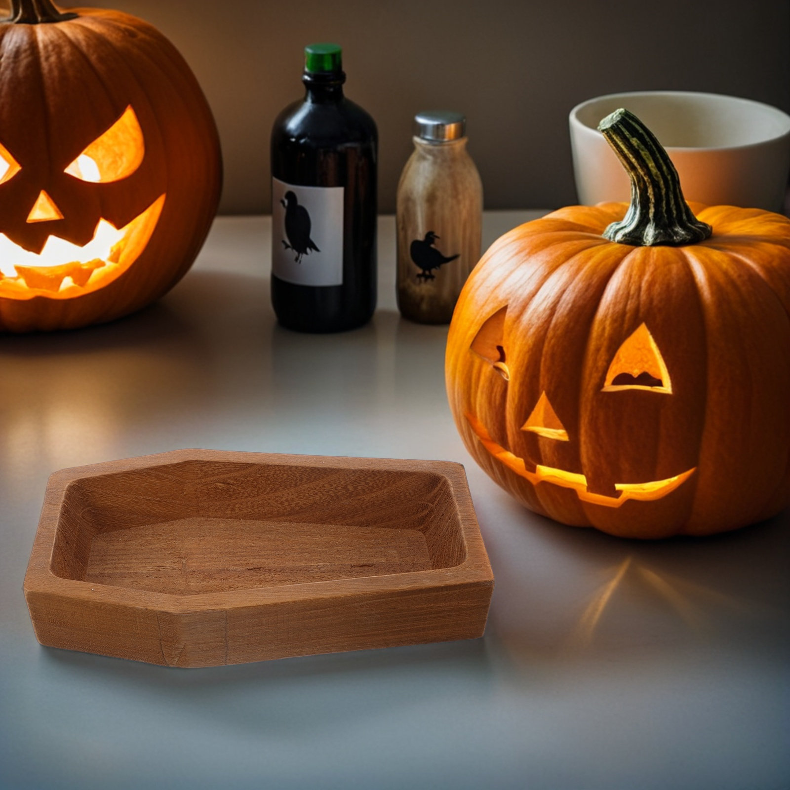 Ahşap Tabut Şeklinde Servis Te - Food Halloween Snacks incelemesi ve fiyatı