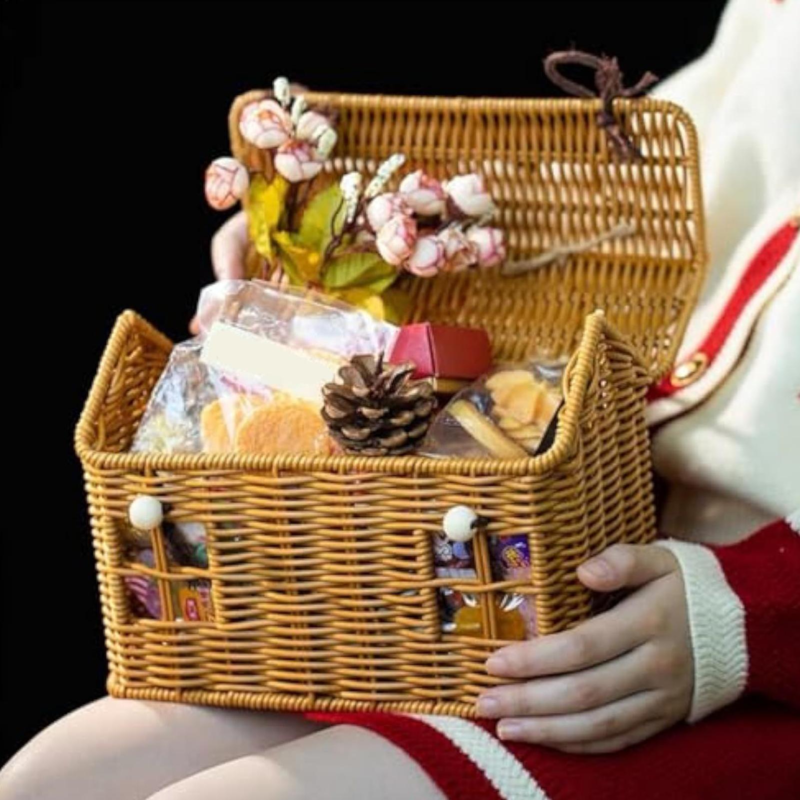 Rattan Sepet Vintage Ev Şeklin - Food Snacks With Fiber incelemesi ve fiyatı