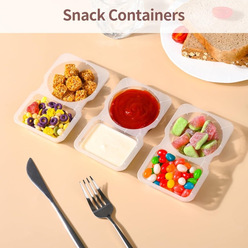 5/10/20/40 adet çift bölmeli b - Food Snacks For Picnic incelemesi ve fiyatı