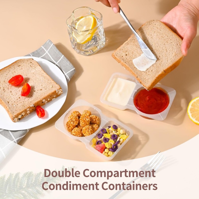 5/10/20/40 adet çift bölmeli b - Food Snacks For Picnic incelemesi ve fiyatı