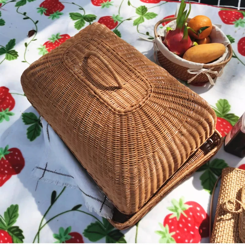 Retro Taklit Rattan Yemek Örtü - Food Snacks With Fiber incelemesi ve fiyatı