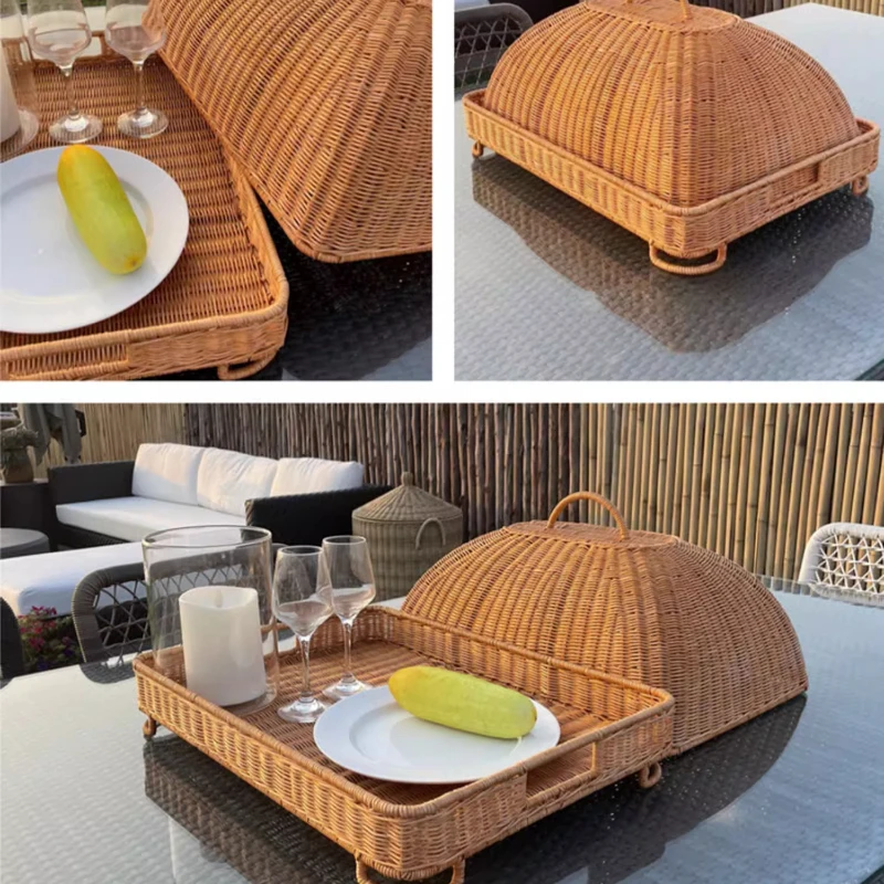 Retro Taklit Rattan Yemek Örtü - Food Snacks With Fiber incelemesi ve fiyatı