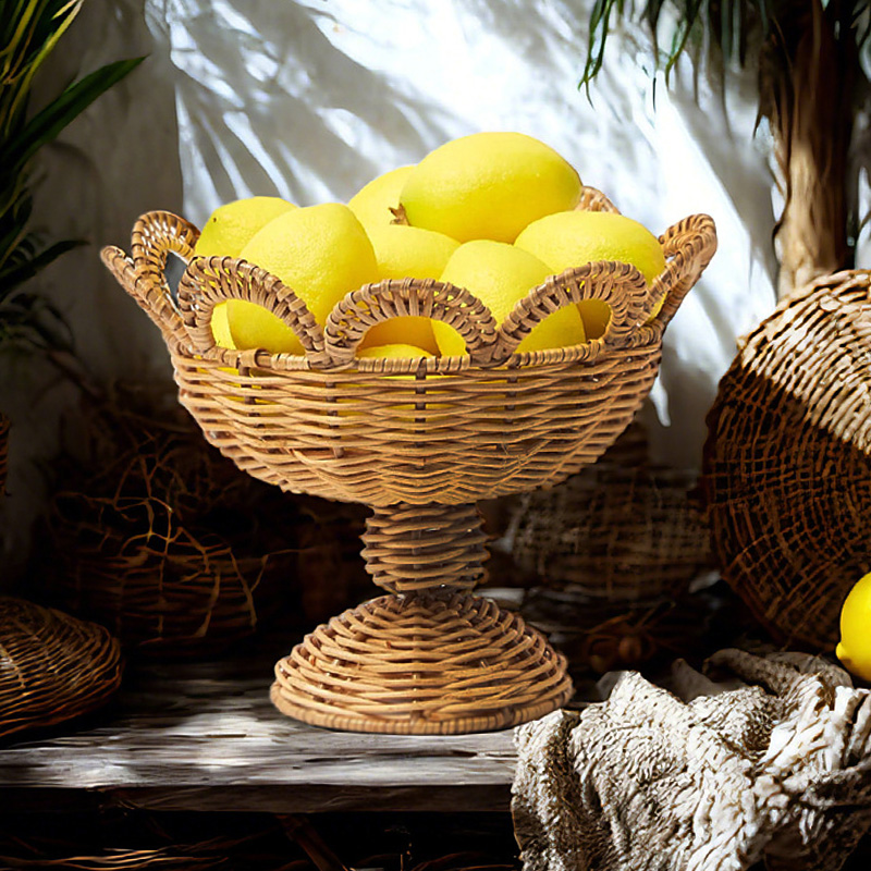 Rattan Kaide meyve kasesi High - Food Snacks With Fiber incelemesi ve fiyatı