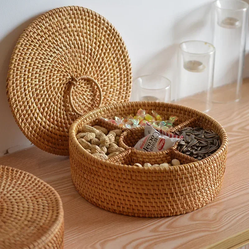 Doğal Rattan Kutu 5 Bölmeli El - Food Snacks With Fiber incelemesi ve fiyatı