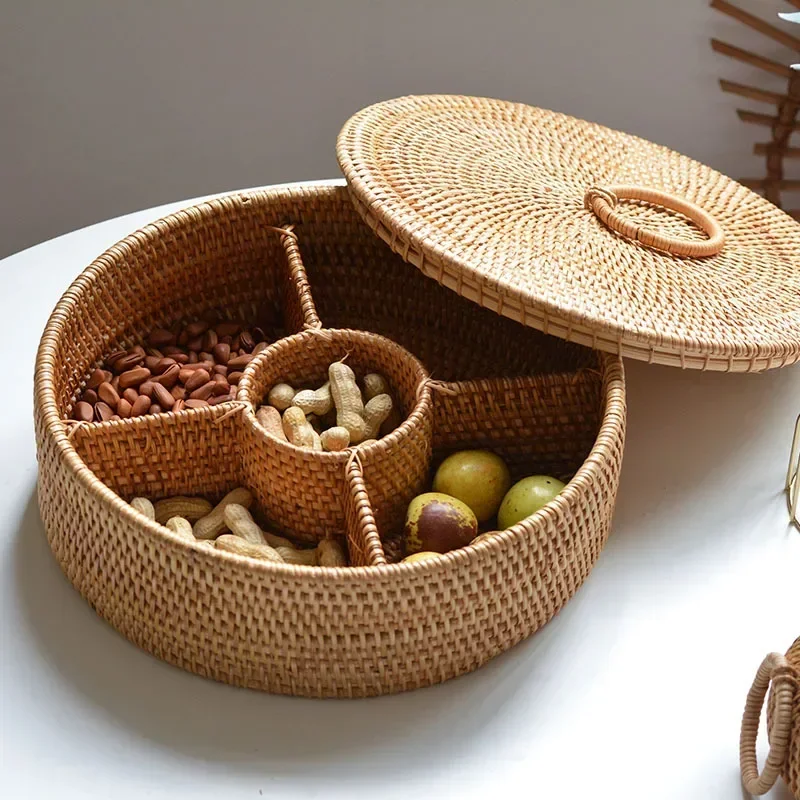 Doğal Rattan Kutu 5 Bölmeli El - Food Snacks With Fiber incelemesi ve fiyatı
